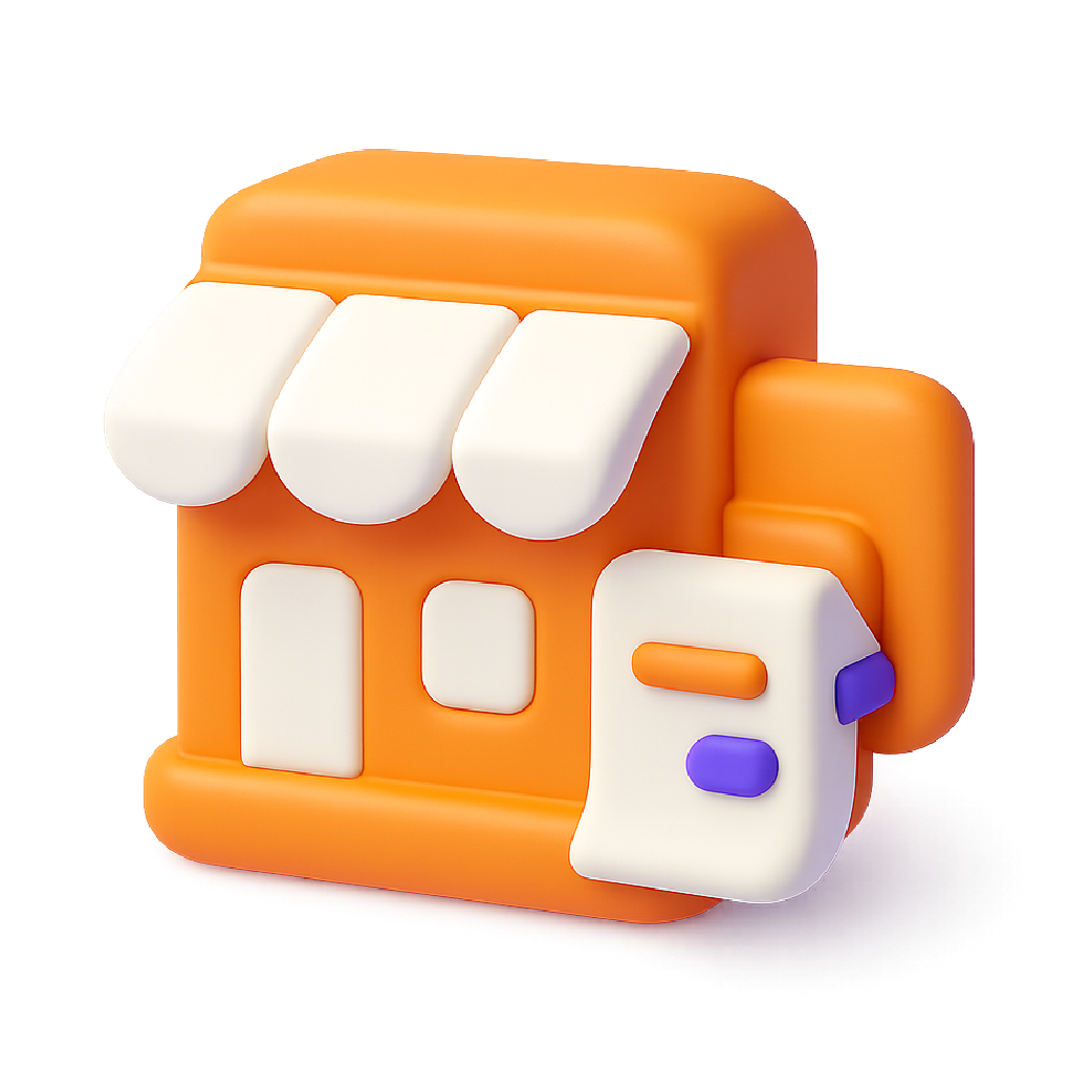 Icono moderno representando servicios para PYMES con elementos de eficiencia empresarial