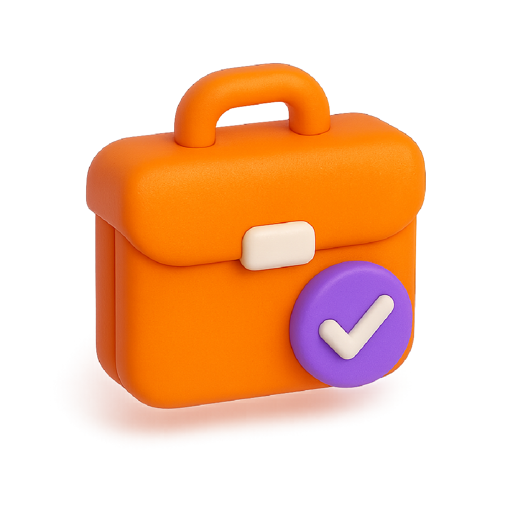 Icono moderno representando servicios para profesionales independientes con elementos de autonomía laboral